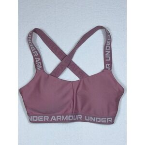 Under Armour Crossback Sports Bra Pink Mauve Women's Size S/P CH